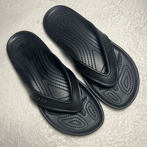 CROCS Men's Black Flip-Flops Sandals Sz M7 - W9